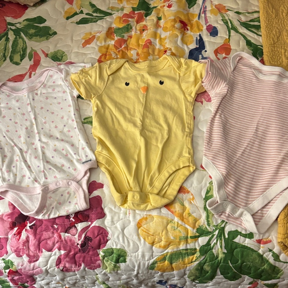 Bundle 6-9 months baby girls onesies